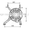 AVA QUALITY COOLING FD7558 Fan, radiator
